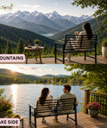 ecofynd 2 Seater Garden Bench for Indoor & Outdoor Park
