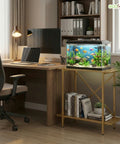 ecofynd 2-Tier Gold Fish Tank Stand