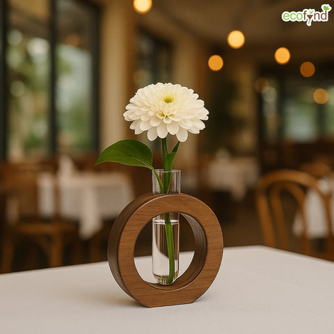 ecofynd Test Tube Planter with Wooden Holder