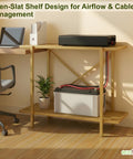 ecofynd 2-Tier Gold UPS Stand for Home and Office