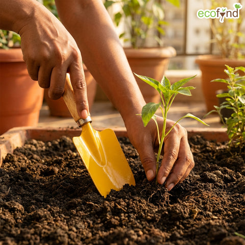 ecofynd Trowel with Wooden Handle