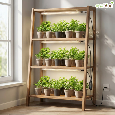 ecofynd Aira3 Grow Light – 3 Head LED Plant Light for Indoor Plants