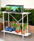 ecofynd Aqua Lift 2-Tier Metal Plant Stand – Strong & Multi-Purpose Design