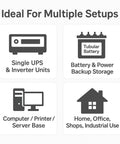ecofynd 2-Tier White UPS Stand for Home and Office
