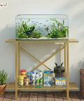 ecofynd 2-Tier Gold Fish Tank Stand