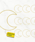 ecofynd Moon 6 Inch Metal Crafts Hoops