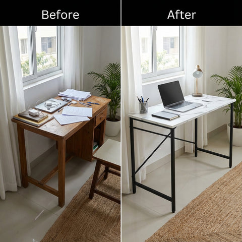 ecofynd Multipurpose Wood Laminated Office Desk Table