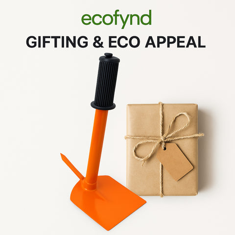 ecofynd Heavy Duty Garden Hand Hoe with Handle – Orange