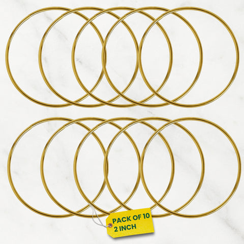 ecofynd Circle 2 Inch Metal Crafts Hoops