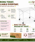 ecofynd Ecofynd GlideBase Heavy-Duty White Cooler Trolley with 360° Rotating Wheels