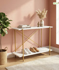 ecofynd Jr Elix 2-Tier Metal Storage Bench for Entryway