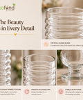 ecofynd 4.7 Inches Glass Vase for Flower Plants