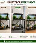 ecofynd Ecofynd AquaLift 2-Tier Metal Aquarium Stand – Strong, Sleek & Space-Saving Stand