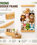 ecofynd Plush Toy & Stuffed Animal Storage Organizer Shelf