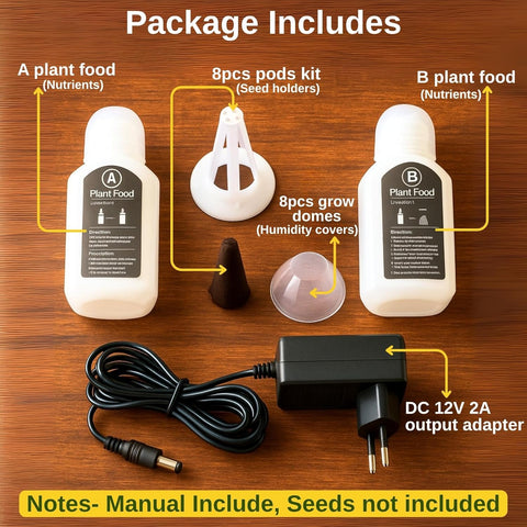 ecofynd Clyra 8-Pod Indoor Hydroponics – Effortless Smart Gardening