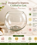 ecofynd Glass Terrarium Bowl