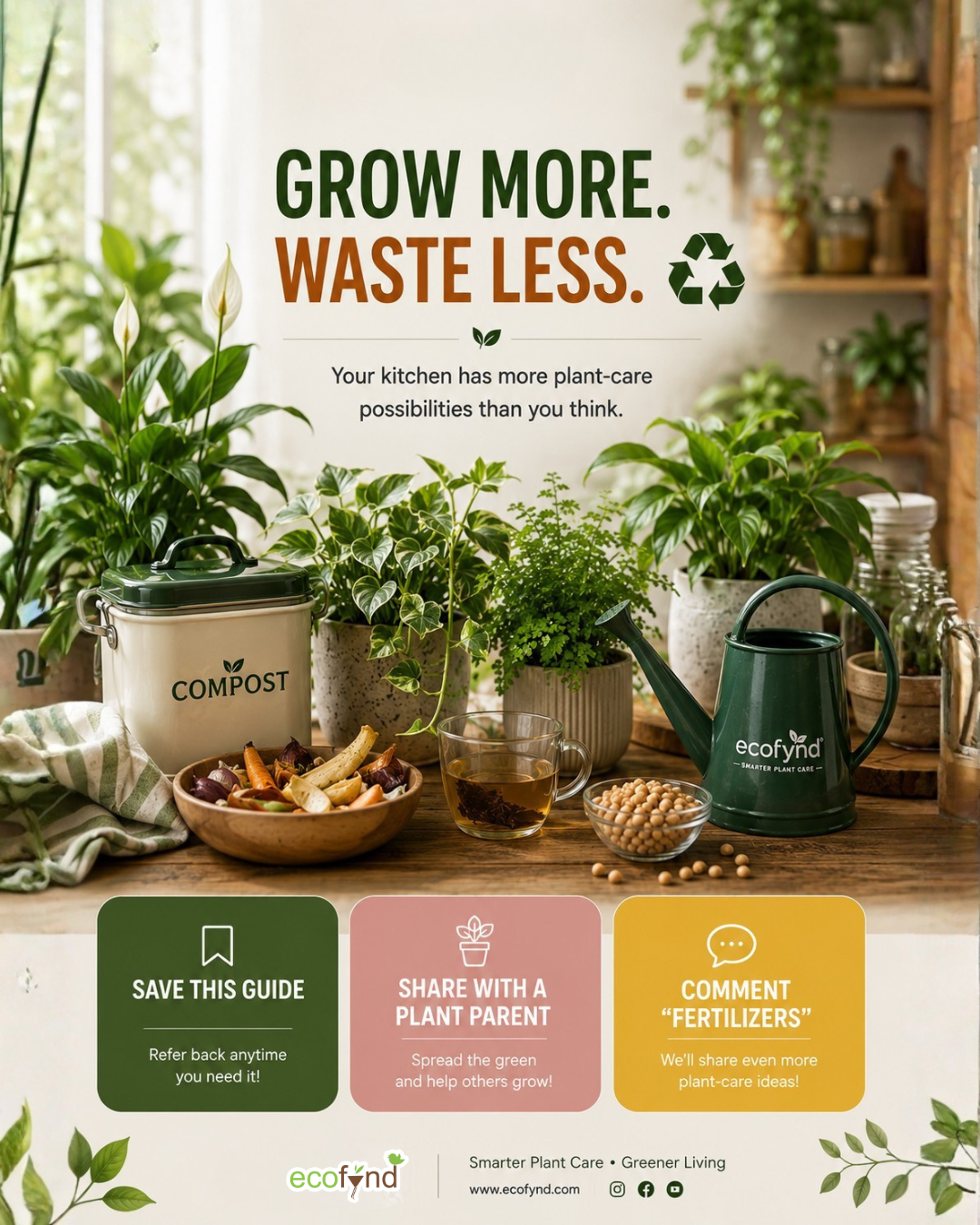 Ecofynd Kitchen Plant Fertilizers guide page