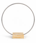 ecofynd 1 Piece Circle 10 Inch Metal Craft Hoops with Wood Holder