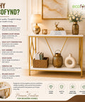 ecofynd 35 Inch Console Table