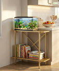 ecofynd 2-Tier Gold Fish Tank Stand
