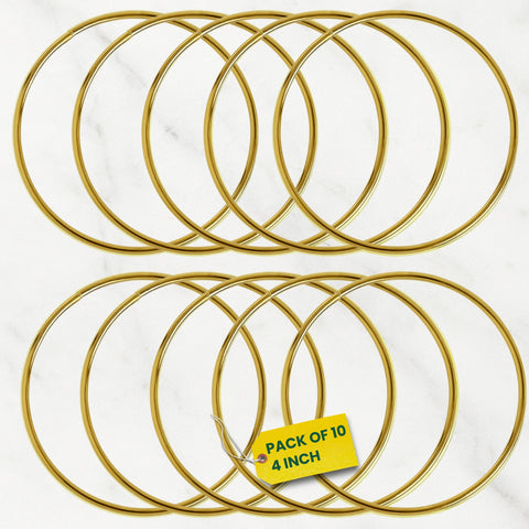 ecofynd Circle 4 Inch Metal Crafts Hoops