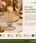 ecofynd Decorative Glass Bowl for Floating Candles