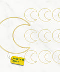 ecofynd Moon 8 Inch Metal Crafts Hoops