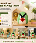 ecofynd Ceramic Piggy Bank Coin Holder for Kids
