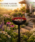 ecofynd Ecofynd Bee Watering Station with Decorative Garden Stake (Red)