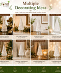 ecofynd 5.1 Inch Decorative Glass Christmas Tree Showpiece for Home Decor