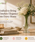 ecofynd 4.7 Inches Glass Vase for Flower Plants