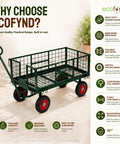 ecofynd Heavy Duty Metal Cart Trolley for Material Handling