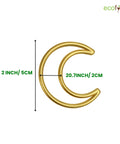 ecofynd Moon 2 Inch Metal Crafts Hoops