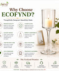 ecofynd 2.9 Inches Glass Candle Stand