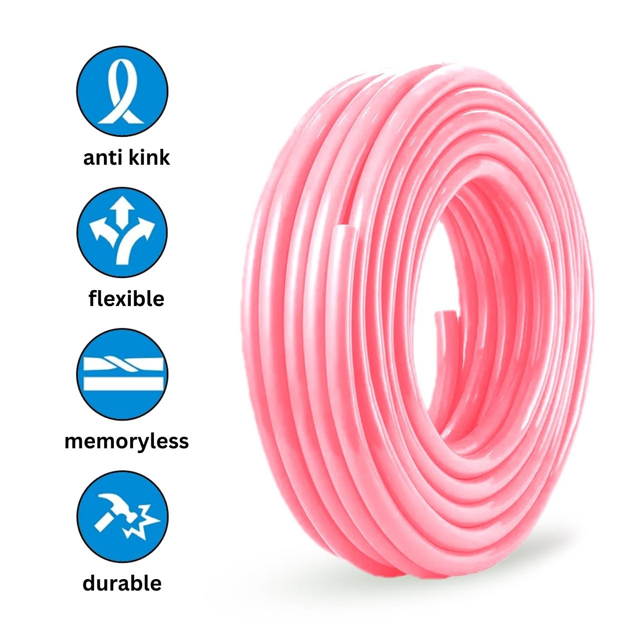 Pink Flexible PVC Water Pipe