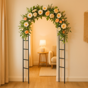 ecofynd Metal Garden Arch Trellis for Climbing Plants & Hanging Planters