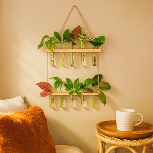 ecofynd Ecofynd 2-Tier Hanging Test Tube Planter – Hydroponic Setup