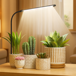 ecofynd Kaira LED Grow Light – 3/9/12H Timer, Full Spectrum Lamp
