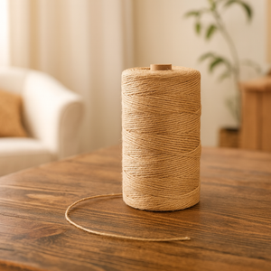 ecofynd Pure Weave 2 Ply Jute Cord – 100% Natural DIY Craft Rope (2 mm)