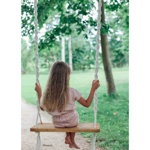 Macrame Swing Chair for Adults Kids – Ecofynd