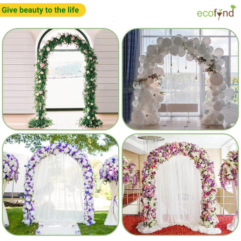 arched plant hanger Metal Garden Arch Trellis for Climbing Plants & Hanging Planters – Ecofynd