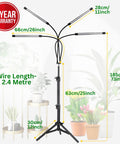 ecofynd Kaira4 Grow Light for Indoor Plants | Dual Spectrum Red & Blue LED with 4/8/12 Hour Timer