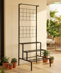 ecofynd 3-Tier Metal Plant Stand – Elegant Iron Shelf for Home & Balcony Décor