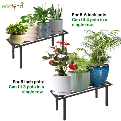plant stand for 6 inch pot Adam Jr Black Plant Stand – Sturdy Metal Planter Stand for Balcony – Ecofynd