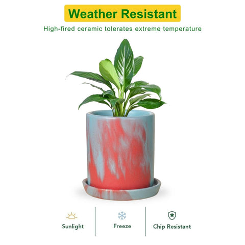 ecofynd Elegant Glow – Premium Ceramic Plant Pot with Timeless Charm