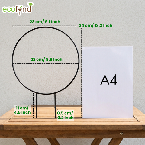 ecofynd Black Iron Garden Trellis for Climbing Plants