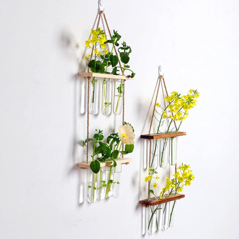 trio hanging planter Trio Flow Wall Hanging Test Tube Planter – Modern Hydroponic Display – Ecofynd