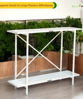 Ecofynd Eric Metal Plant Stand – Sturdy, Powder-Coated, Multipurpose