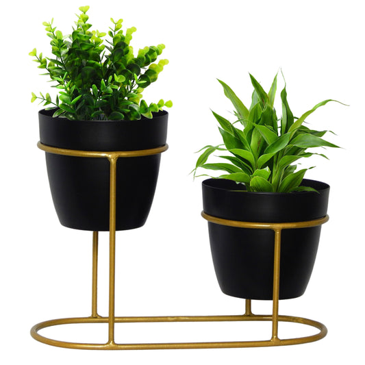 Chloe Black Pot with Stand