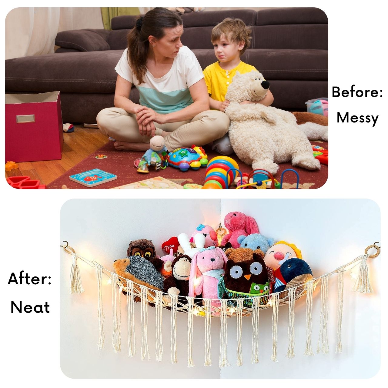 Cuddly online toy hammock